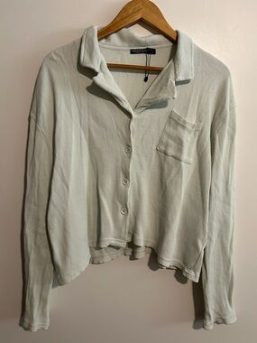 Nasty Gal Mint Waffle Knit Set